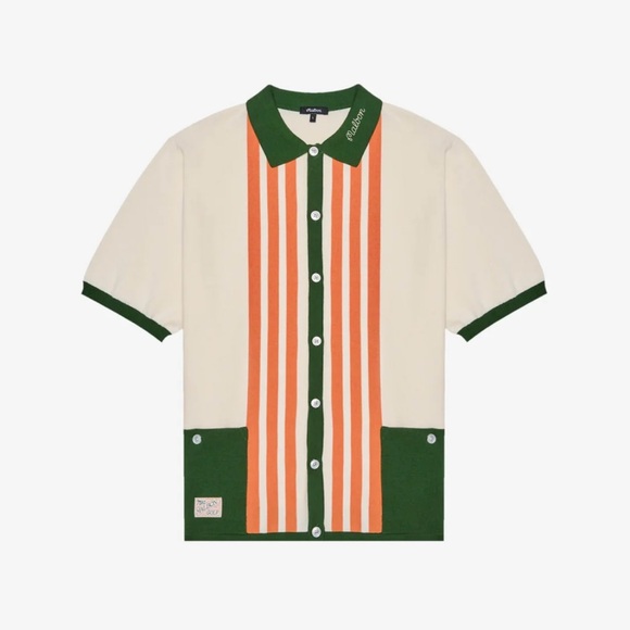 Malbon Other - NWT Malbon Golf Gabbiano Knit Button Up Men's Shirt